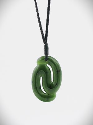 Moko Pounamu Mauri Ora NZ Genuine Kawakawa Greenstone - Te Awaiti Moko Pounamu Mauri Ora NZ Genuine Kawakawa Greenstone - Te Awaiti