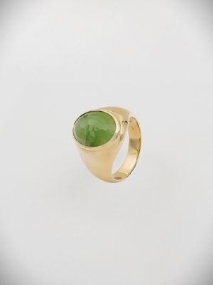 Moko Pounamu Gilt Jewellery Kahurangi Pounamu & 9ct Gold Ring 14440 Moko Pounamu Gilt Jewellery Kahurangi Pounamu & 9ct Gold Ring 14440