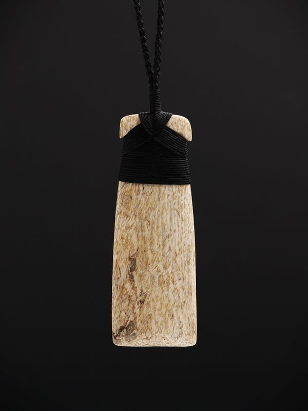 Moko Pounamu Toki Genuine Whale Bone Carving - Owhiro SALE