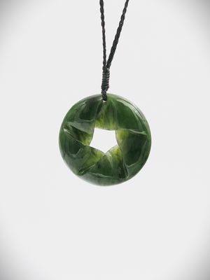 Moko Pounamu Southern Cross NZ Genuine Kawakawa Greenstone - Wharengaere Moko Pounamu Southern Cross NZ Genuine Kawakawa Greenstone - Wharengaere