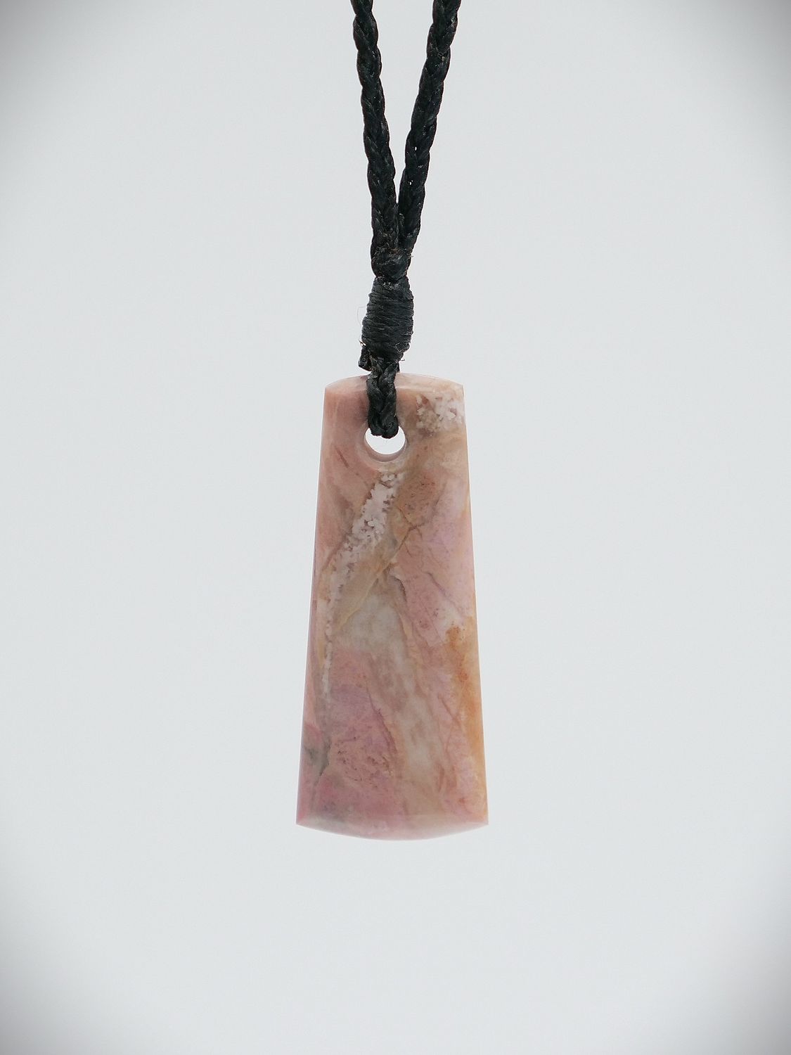 Moko Pounamu Kuru (Drop) NZ Genuine Rhodonite Stone - Onapua