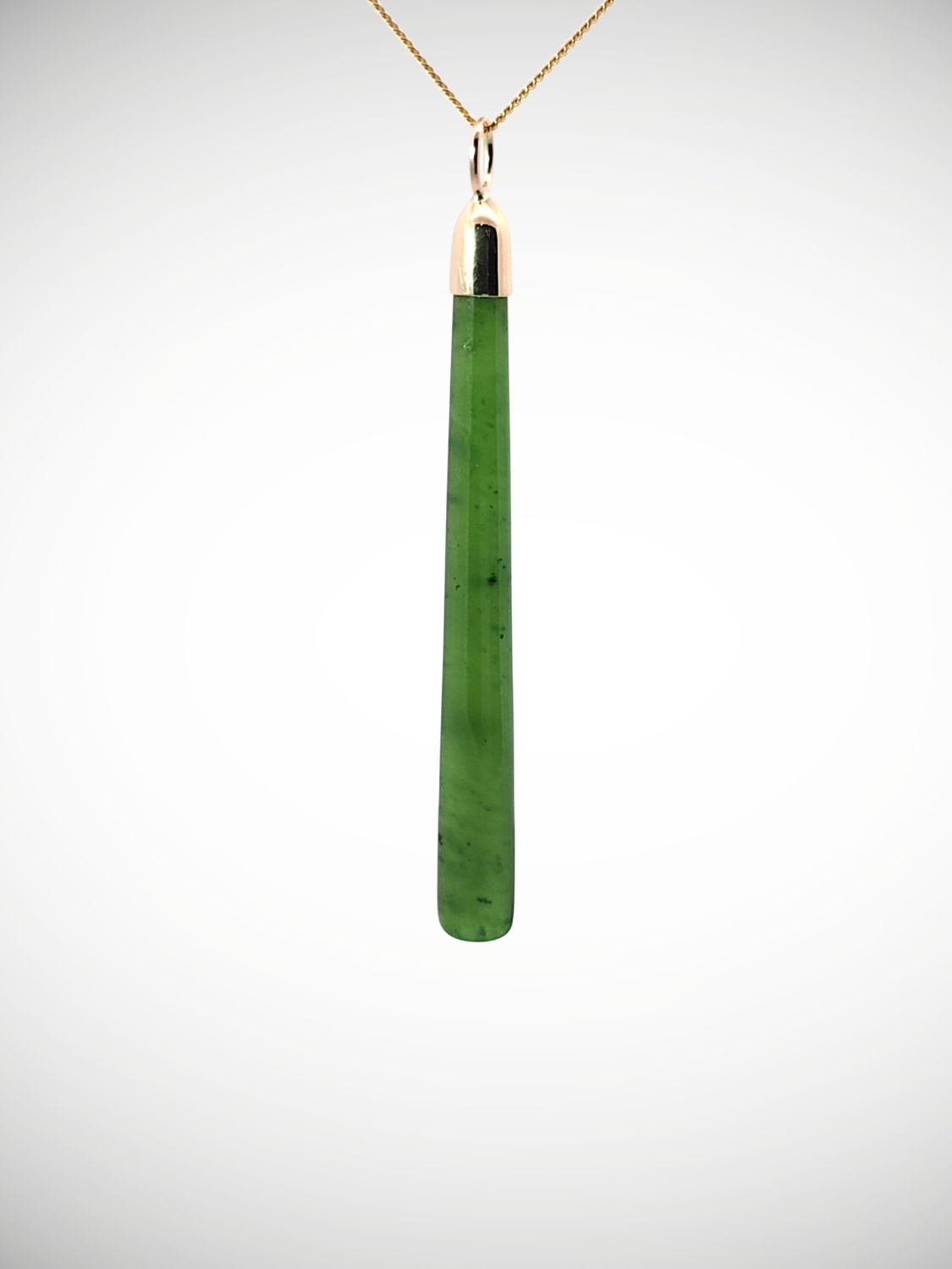 Moko Pounamu Kuru (Drop) NZ Genuine Kahurangi & 9ct Gold - Te Motumotu