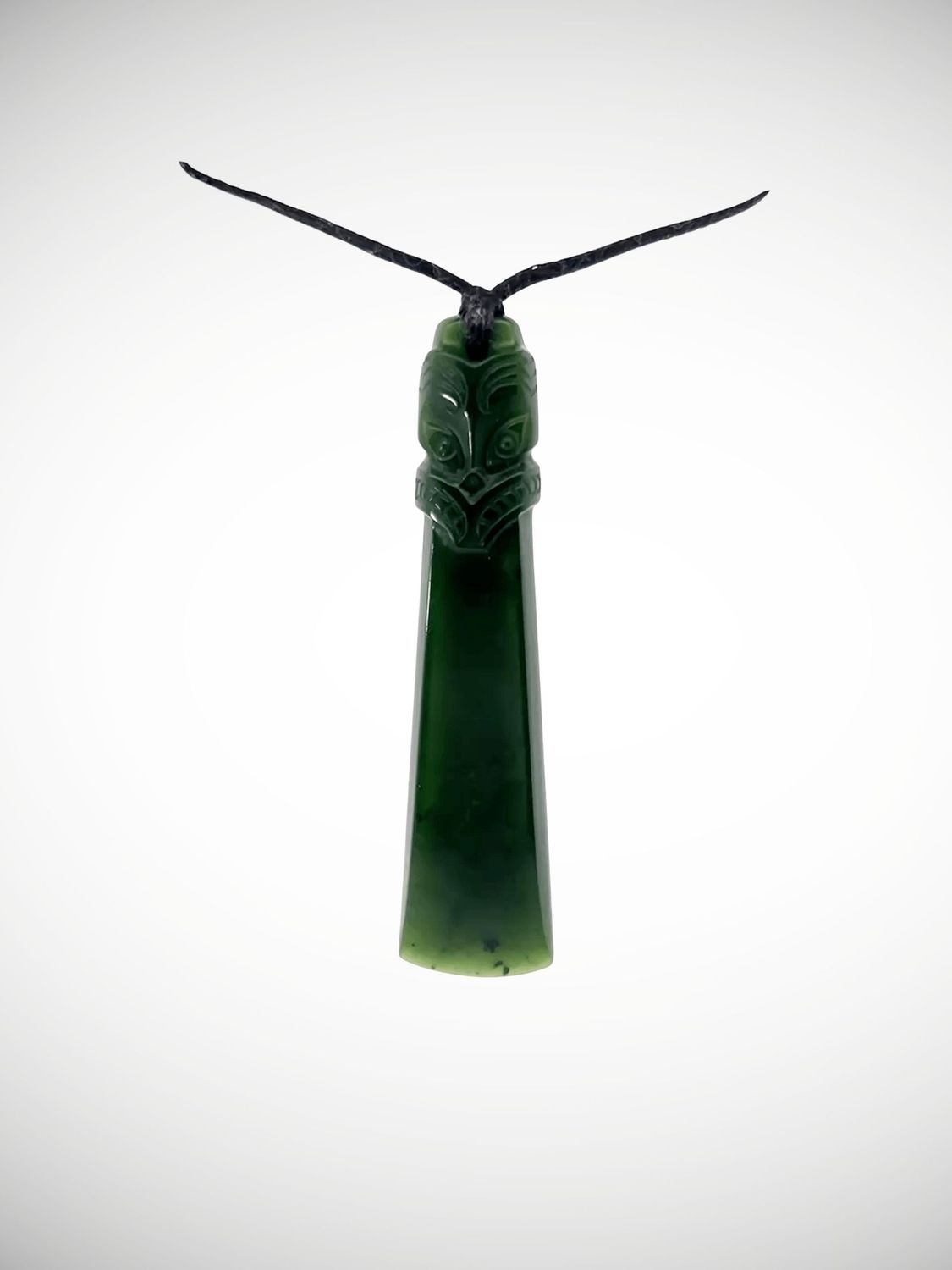 Moko Pounamu Hei Tiki NZ Genuine Kawakawa Greenstone - Puahuru Moko Pounamu Hei Tiki NZ Genuine Kawakawa Greenstone - Puahuru