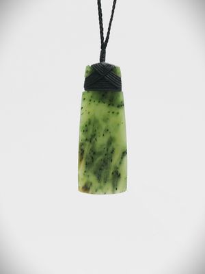Moko Pounamu Toki NZ Genuine Hapopo Greenstone - Putorino Moko Pounamu Toki NZ Genuine Hapopo Greenstone - Putorino