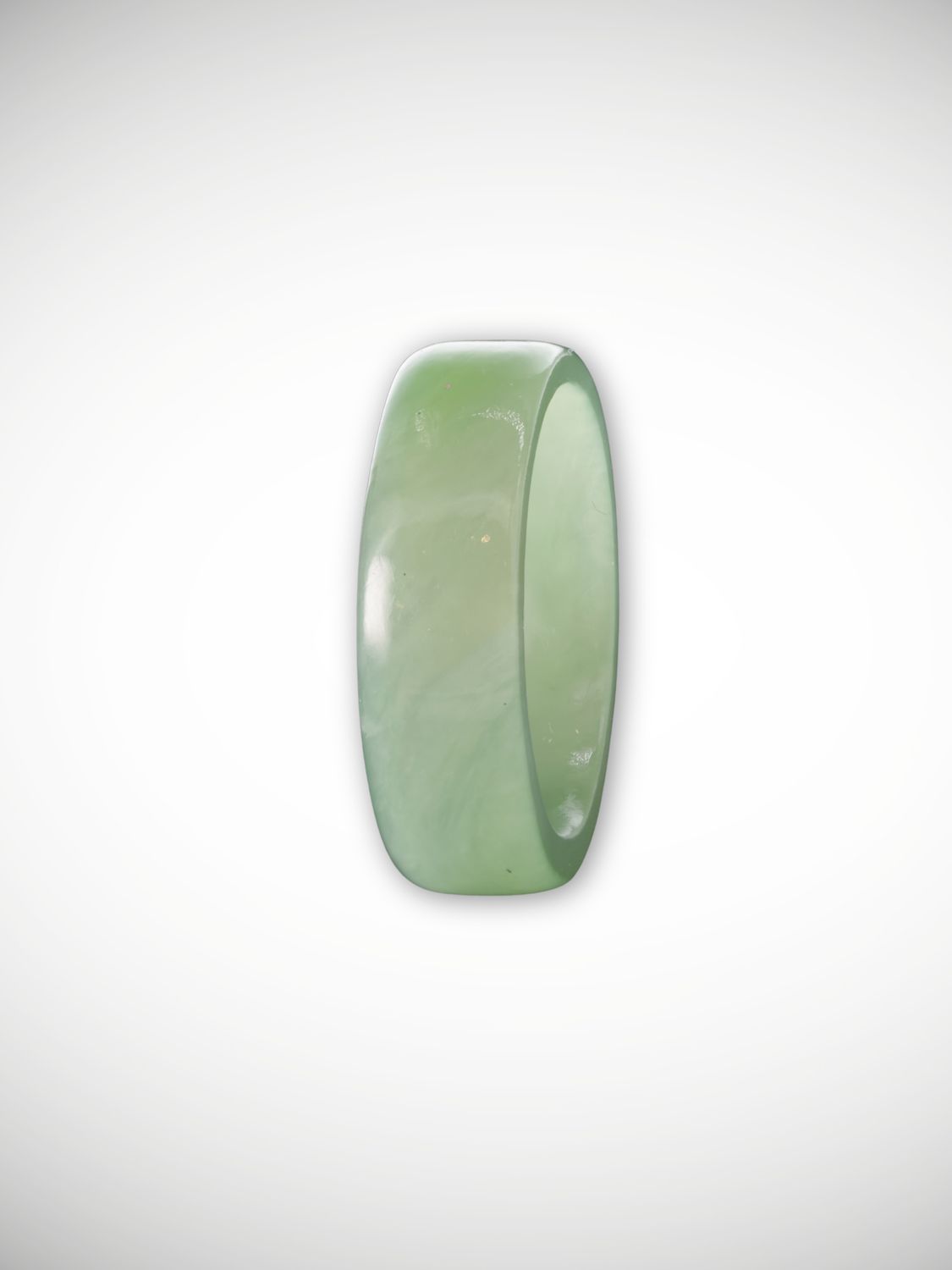 Moko Pounamu Flat Band Ring Genuine NZ Inanga Greenstone - Wharerata Moko Pounamu Flat Band Ring Genuine NZ Inanga Greenstone - Wharerata