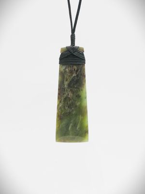 Moko Pounamu Toki NZ Genuine Hapopo Greenstone - Pokai Moko Pounamu Toki NZ Genuine Hapopo Greenstone - Pokai