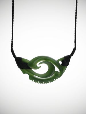 Moko Pounamu Kouma (Breastplate) Genuine NZ Kahurangi Greenstone - Pohonui Moko Pounamu Kouma (Breastplate) Genuine NZ Kahurangi Greenstone - Pohonui
