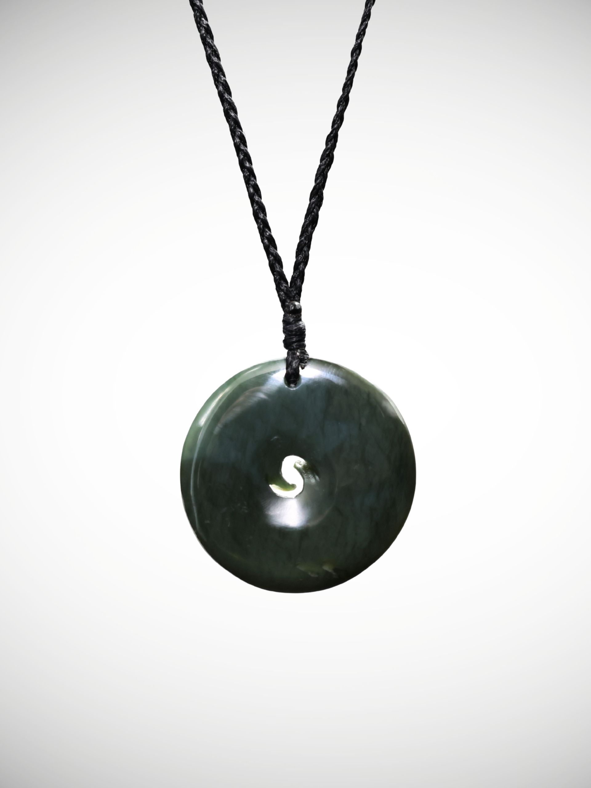 Moko Pounamu Double Koru Genuine NZ Kawakawa Greenstone - Oranga