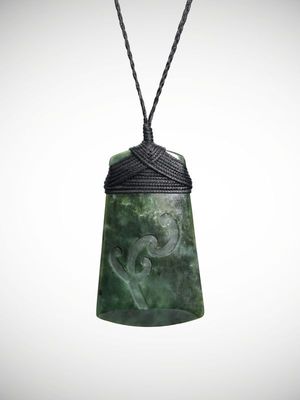 Moko Pounamu Toki Genuine NZ Kawakawa Greenstone - Kaitapeha Moko Pounamu Toki Genuine NZ Kawakawa Greenstone - Kaitapeha