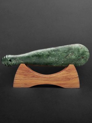 Moko Pounamu Mere Sculpture NZ Genuine Kawakawa Pounamu - Miramar Moko Pounamu Mere Sculpture NZ Genuine Kawakawa Pounamu - Miramar