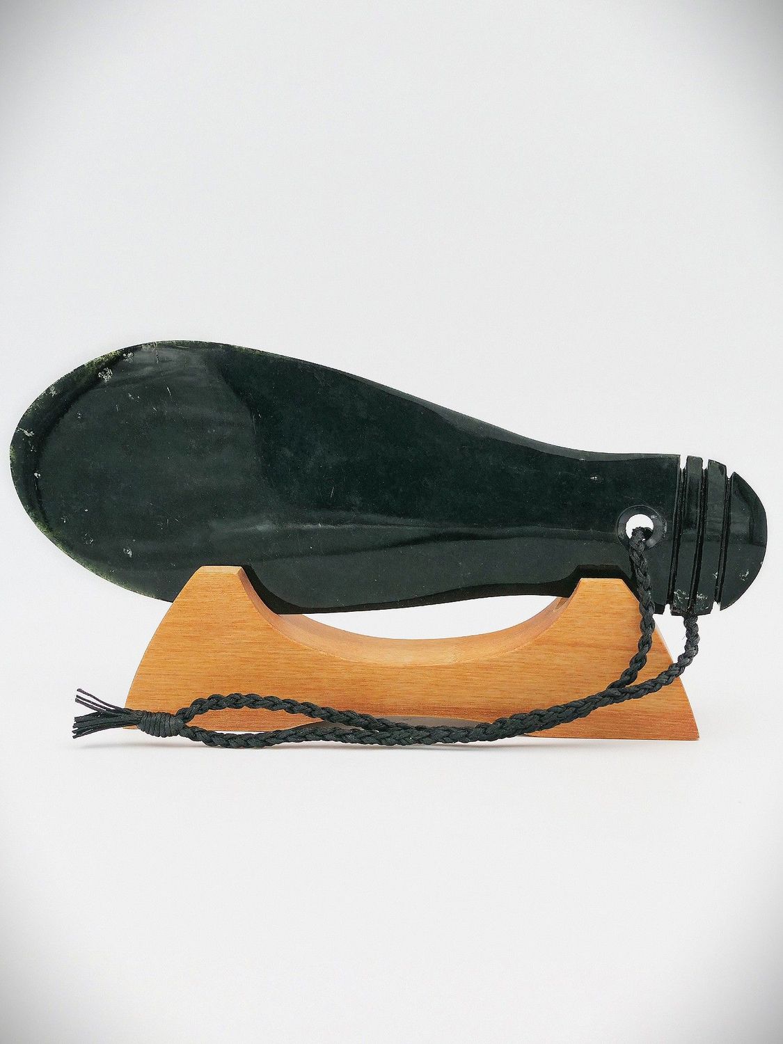 Moko Pounamu Mere NZ Genuine Tangiwai Greenstone - Karaka Moko Pounamu Mere NZ Genuine Tangiwai Greenstone - Karaka