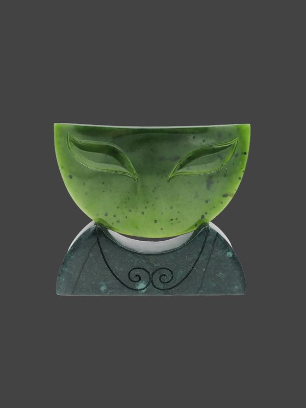 Moko Pounamu Koruru Genuine NZ Kahurangi Pounamu & Serpentinite - Whakamaru Moko Pounamu Koruru Genuine NZ Kahurangi Pounamu & Serpentinite - Whakamaru