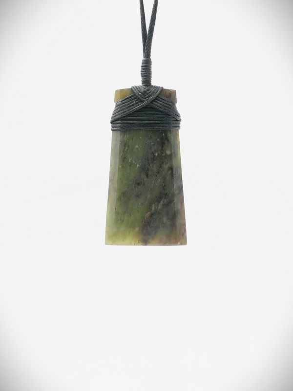 Moko Pounamu Toki NZ Genuine Hapopo Greenstone - Tikitapu