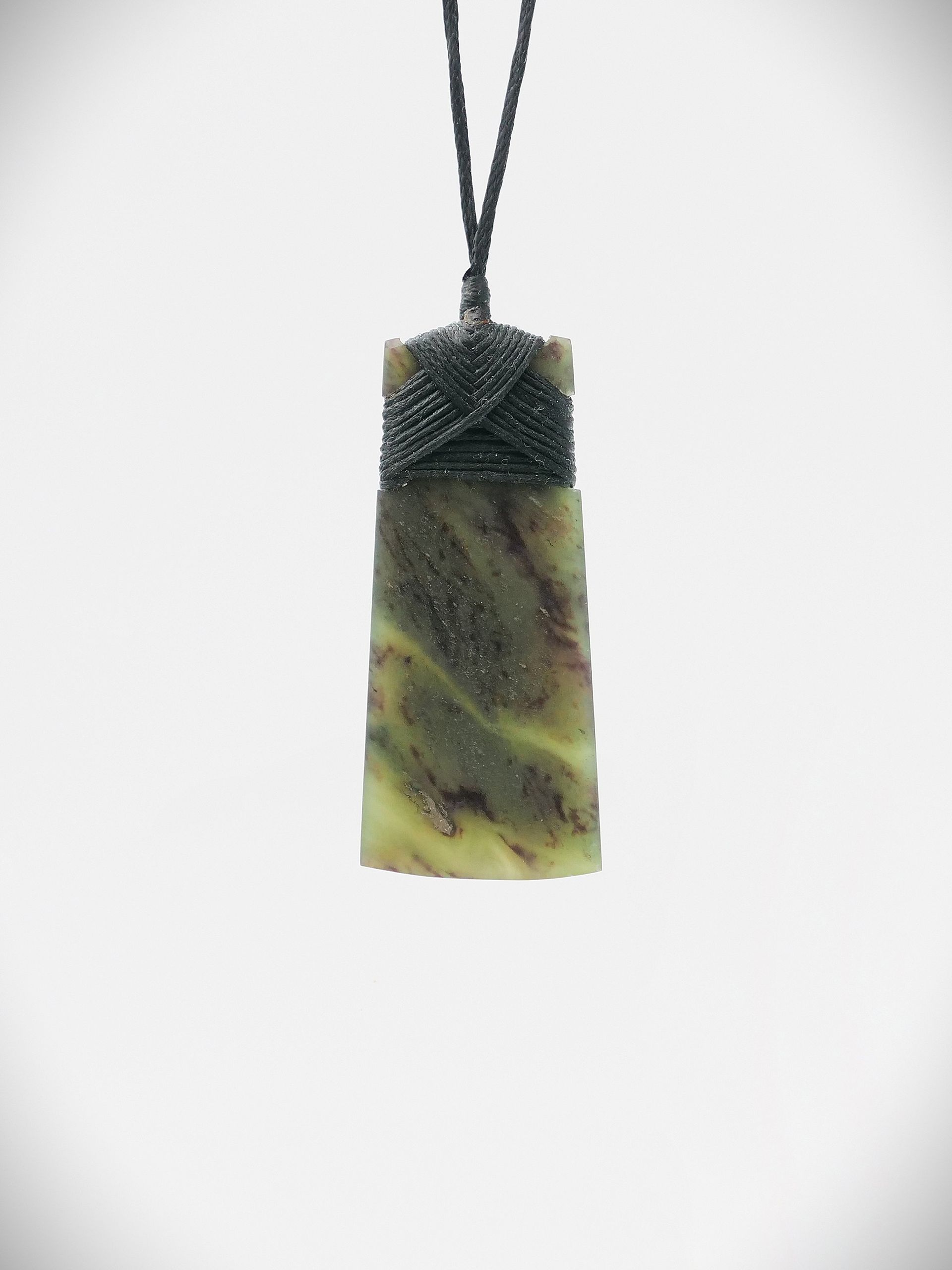 Moko Pounamu Toki NZ Genuine Hapopo Greenstone - Horohoro