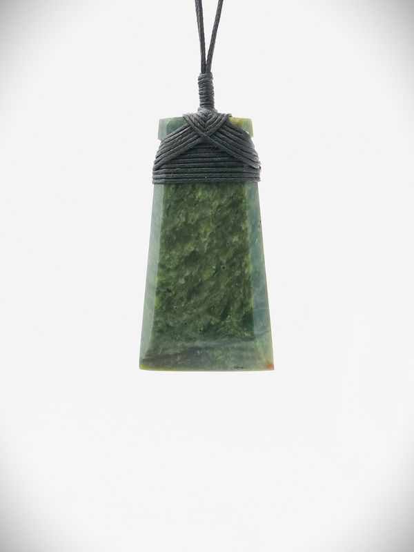 Moko Pounamu Toki NZ Genuine Hapopo Greenstone - Waimangu