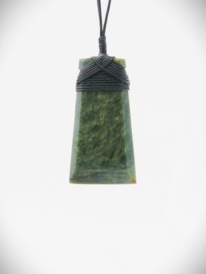 Moko Pounamu Toki NZ Genuine Hapopo Greenstone - Waimangu