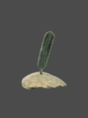 Moko Pounamu Huru (Feather) NZ Genuine Kawakawa Serpentinite Greenstone - Tauwhareparae