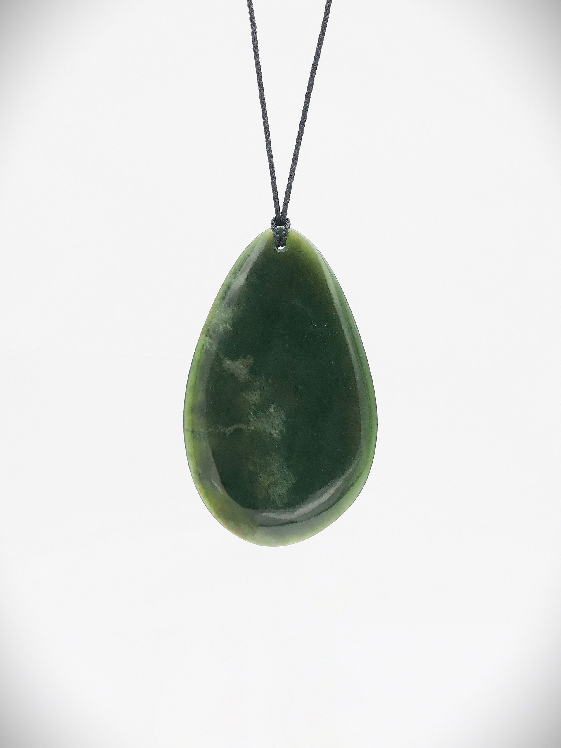 Moko Pounamu Roimata (Teardrop) NZ Genuine Marsden Flower Greenstone - Whanarua