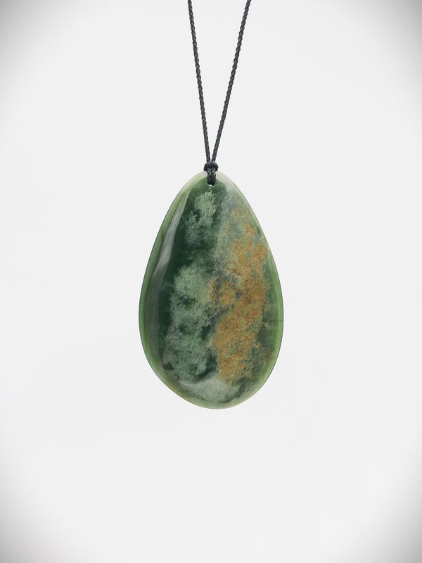 Moko Pounamu Roimata (Teardrop) NZ Genuine Marsden Flower Greenstone - Whanarua