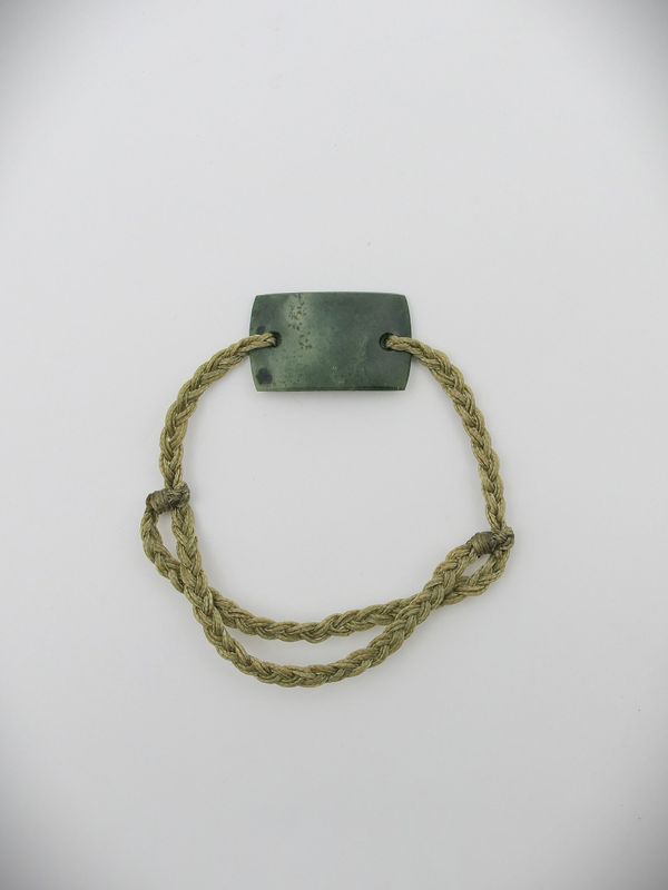 Moko Pounamu Adjustable Bracelet NZ Genuine Kawakawa Greenstone Moko Pounamu Adjustable Bracelet NZ Genuine Kawakawa Greenstone