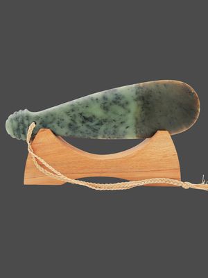 Moko Pounamu Mere NZ Genuine Hapopo Pounamu - Ngongotaha