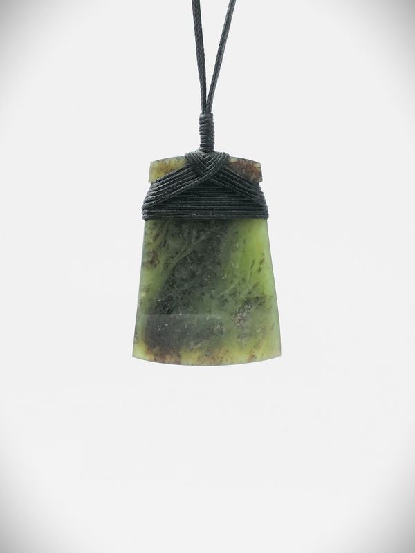 Moko Pounamu Toki NZ Genuine Hapopo Greenstone - Pureora