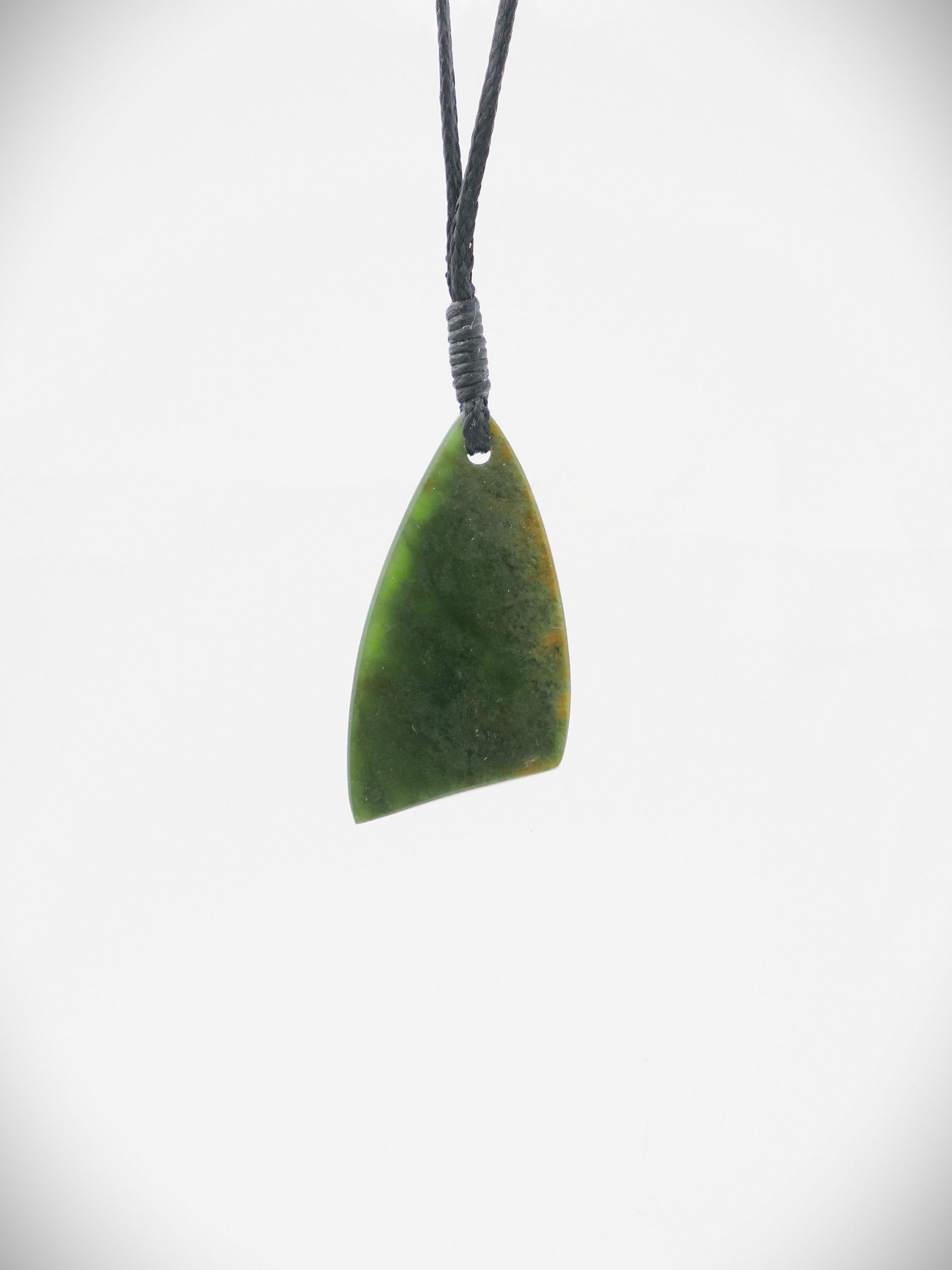 Moko Pounamu Kuru Drop NZ Genuine Kawakawa Flower Greenstone - Te Kao