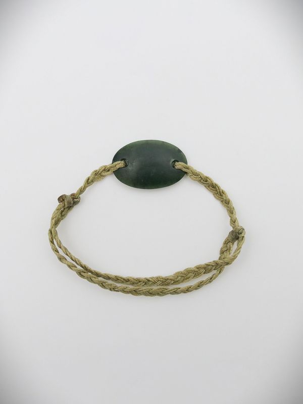 Moko Pounamu Adjustable Bracelet NZ Genuine Kawakawa Greenstone 18494 Moko Pounamu Adjustable Bracelet NZ Genuine Kawakawa Greenstone 18494