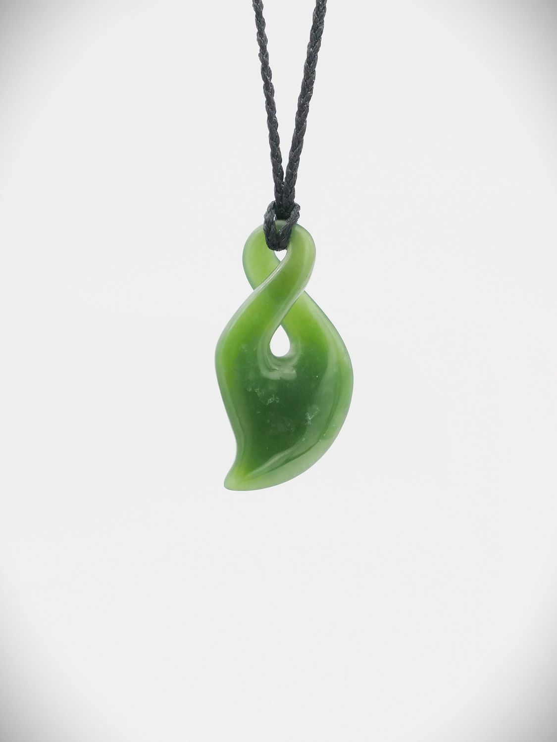 Moko Pounamu Pikorua (Twist) Genuine NZ Kahurangi Greenstone - Hareke