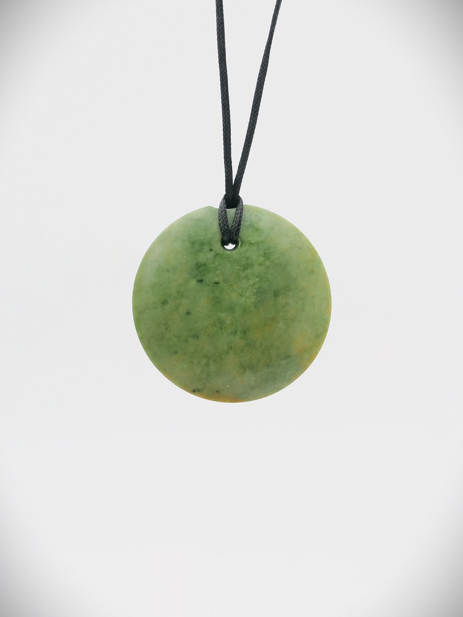 Moko Pounamu Porohita Disc NZ Genuine Raukaraka Greenstone - Kaiaka