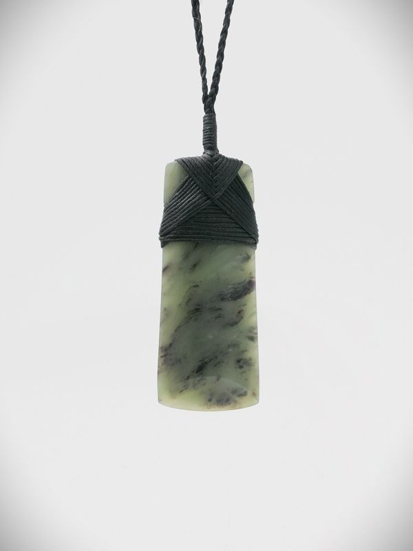 Moko Pounamu Toki NZ Genuine Hapopo Greenstone - Whatiri