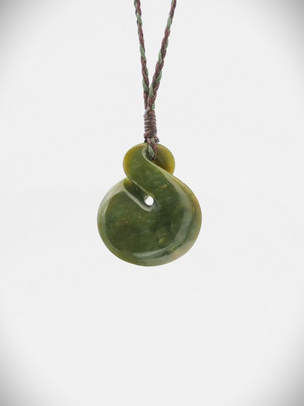 Moko Pounamu Single Pikorua NZ Genuine Raukaraka Greenstone - Puhipuhi