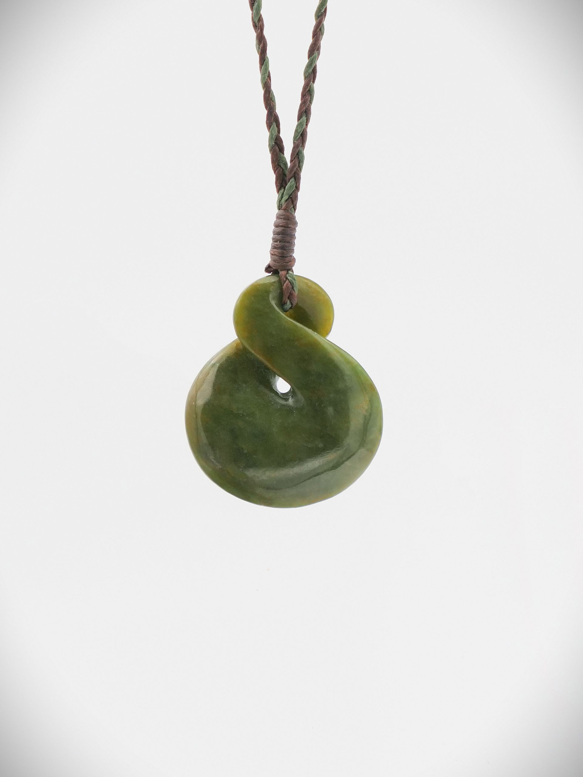 Moko Pounamu Single Pikorua NZ Genuine Raukaraka Greenstone - Puhipuhi