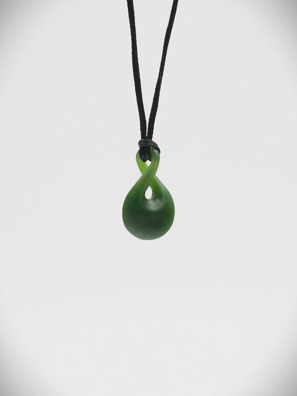 Moko Pounamu Pikorua (Twist) NZ Genuine Kahurangi Greenstone - Aranga
