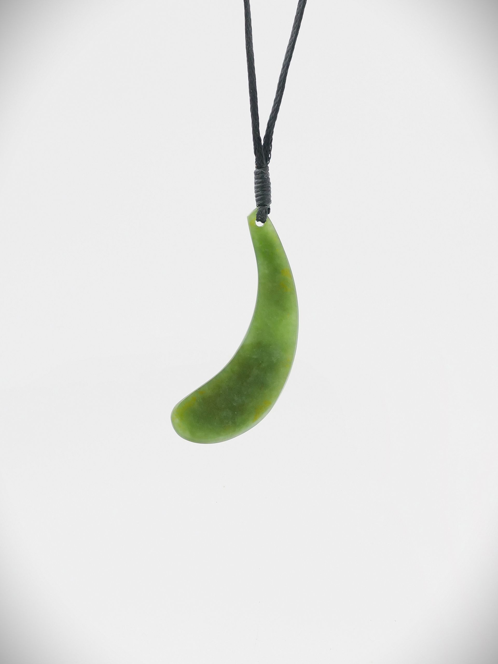 Moko Pounamu Roimata (drop) Genuine NZ Kahotea Flower Greenstone - Waikanae