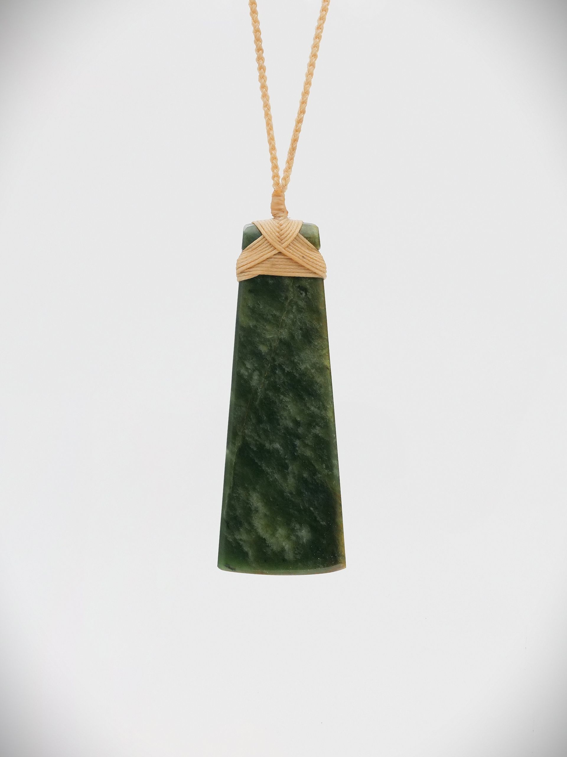 Moko Pounamu Toki NZ Genuine Kahotea Greenstone - Mihi