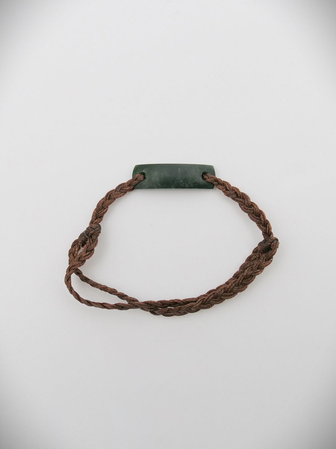 Moko Pounamu Adjustable Bracelet NZ Genuine Kawakawa Greenstone 18513