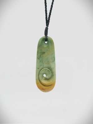 Moko Pounamu Roimata NZ Genuine Raukaraka Greenstone - Wainuiora