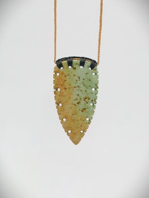 Moko Pounamu Rei Niho NZ Genuine Kokopu Greenstone - Te Kao