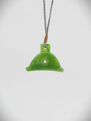 Moko Pounamu Shepherds Whistle NZ Genuine Kahotea Greenstone - Te Horo