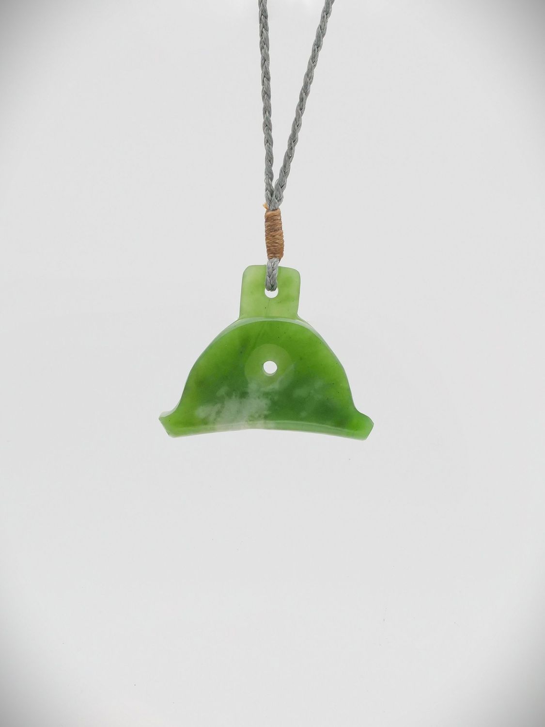 Moko Pounamu Shepherds Whistle NZ Genuine Kahotea Greenstone - Tokomaru