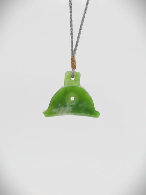 Moko Pounamu Shepherds Whistle NZ Genuine Kahotea Greenstone - Tokomaru