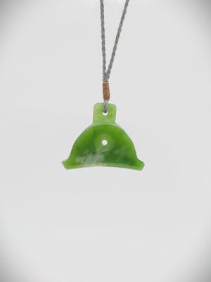 Moko Pounamu Shepherds Whistle NZ Genuine Kahotea Greenstone - Tokomaru