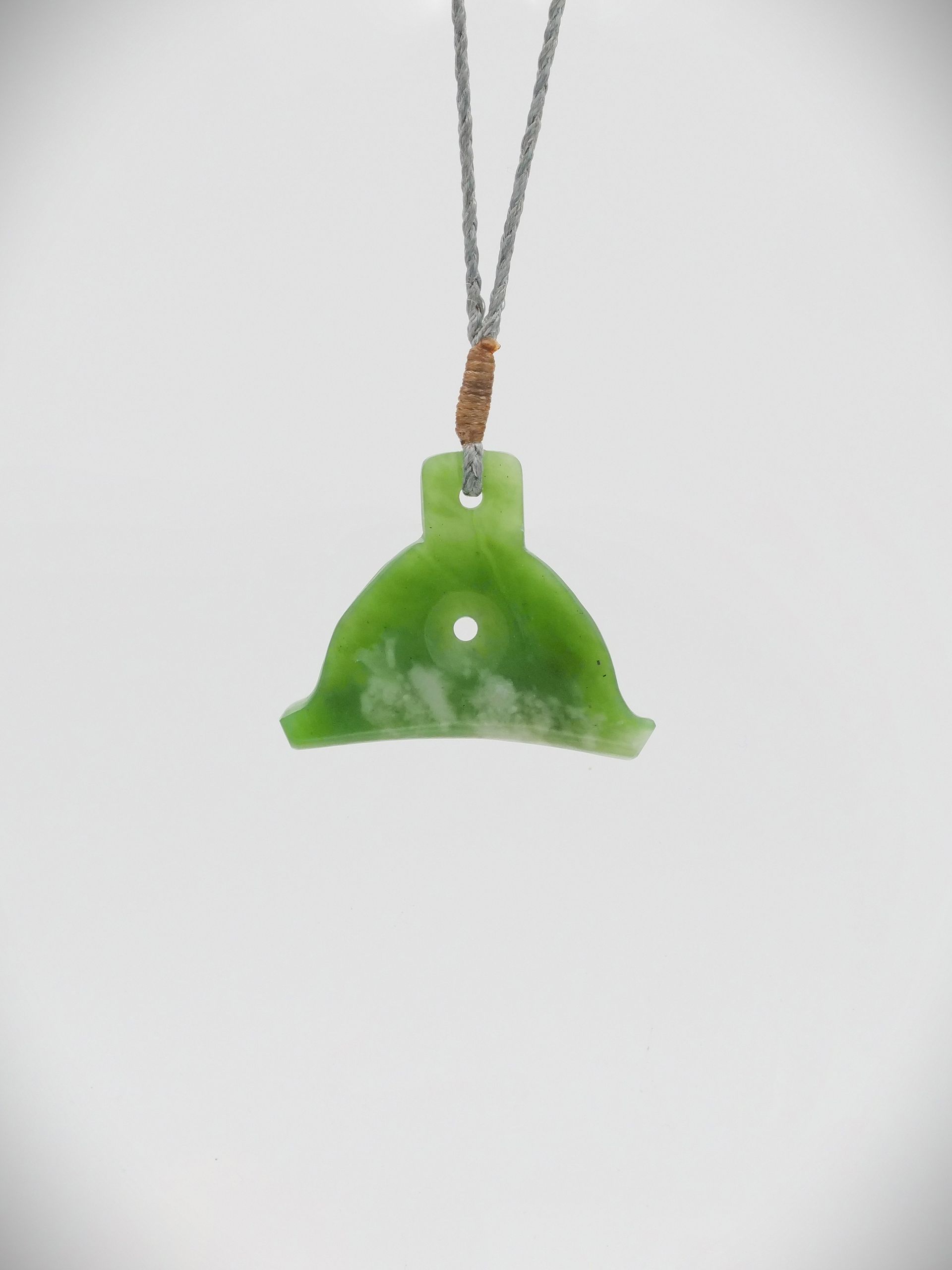 Moko Pounamu Shepherds Whistle NZ Genuine Kahotea Greenstone - Tokomaru