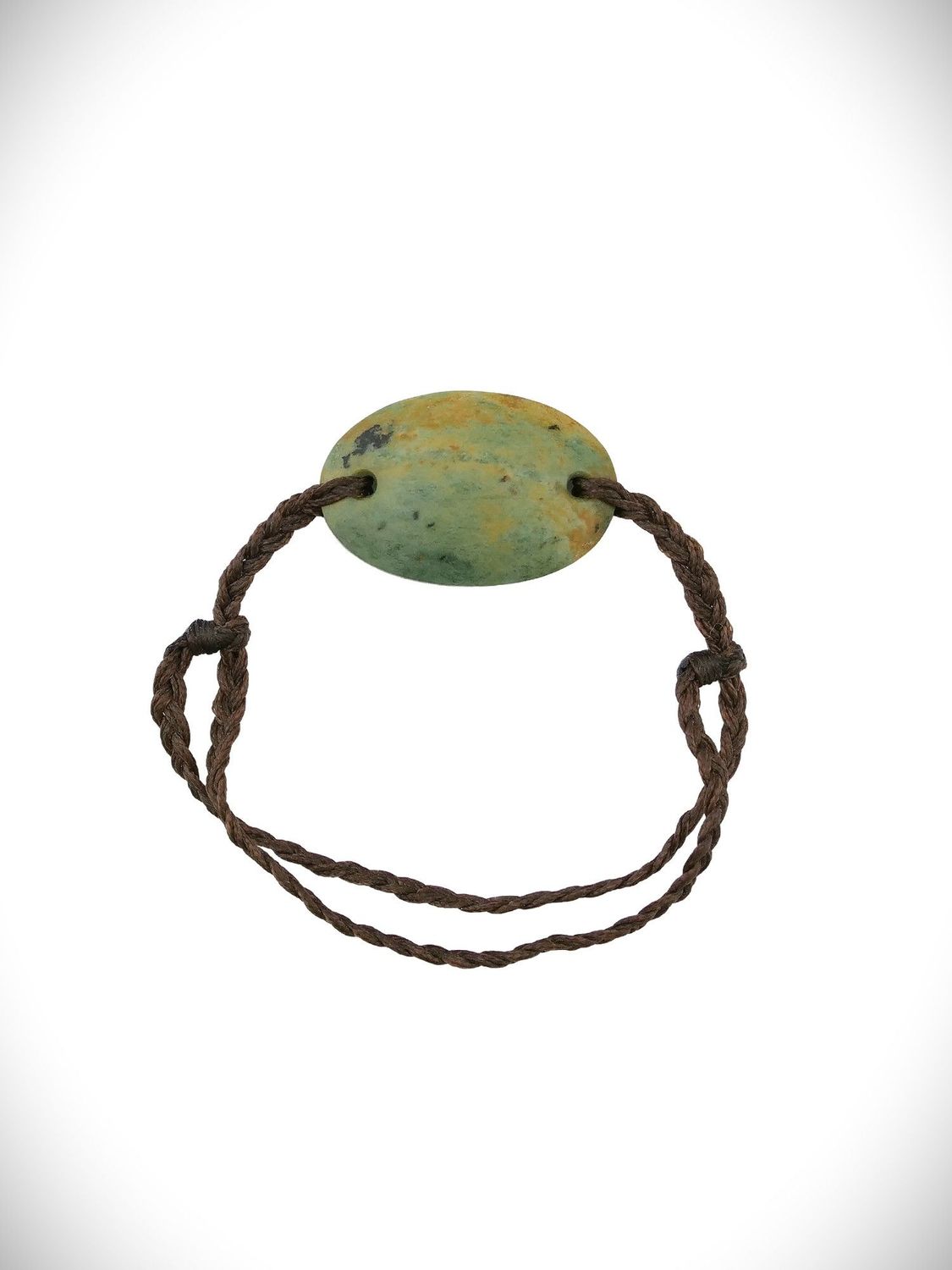 Moko Pounamu Adjustable Bracelet NZ Genuine Auhunga Greenstone 18542