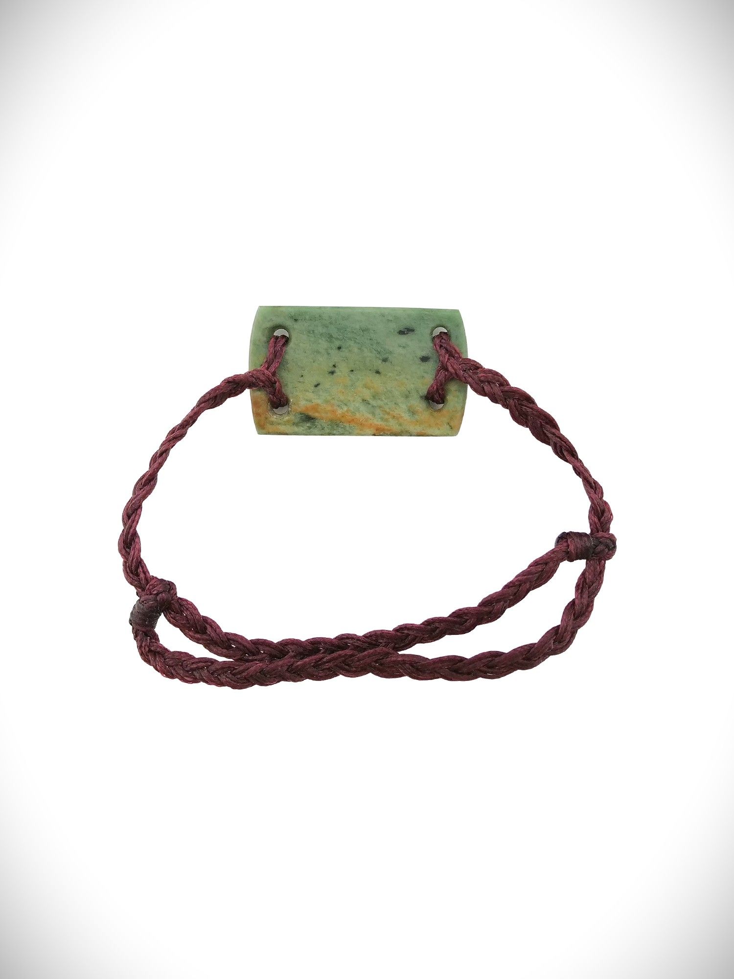 Moko Pounamu Adjustable Bracelet NZ Genuine Marsden Flower Greenstone 18544