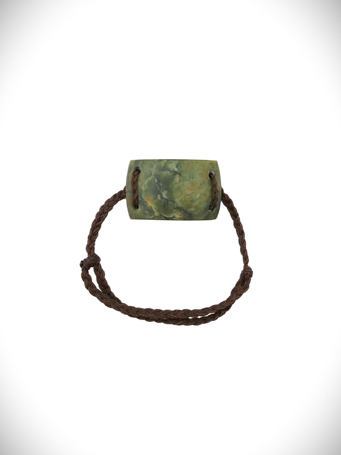 Moko Pounamu Adjustable Bracelet NZ Genuine Raukaraka Greenstone 18546