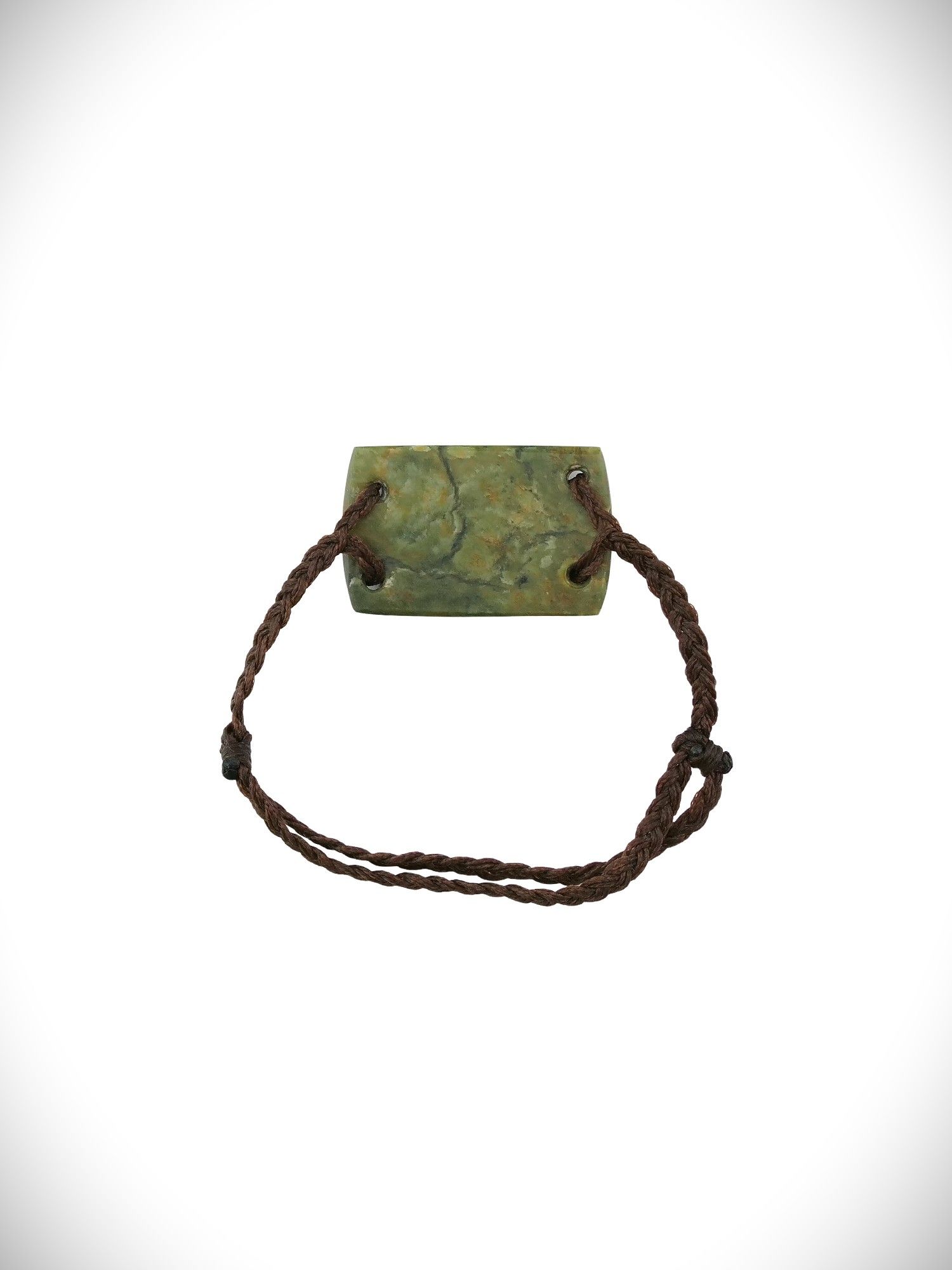 Moko Pounamu Adjustable Bracelet NZ Genuine Raukaraka Greenstone 18546