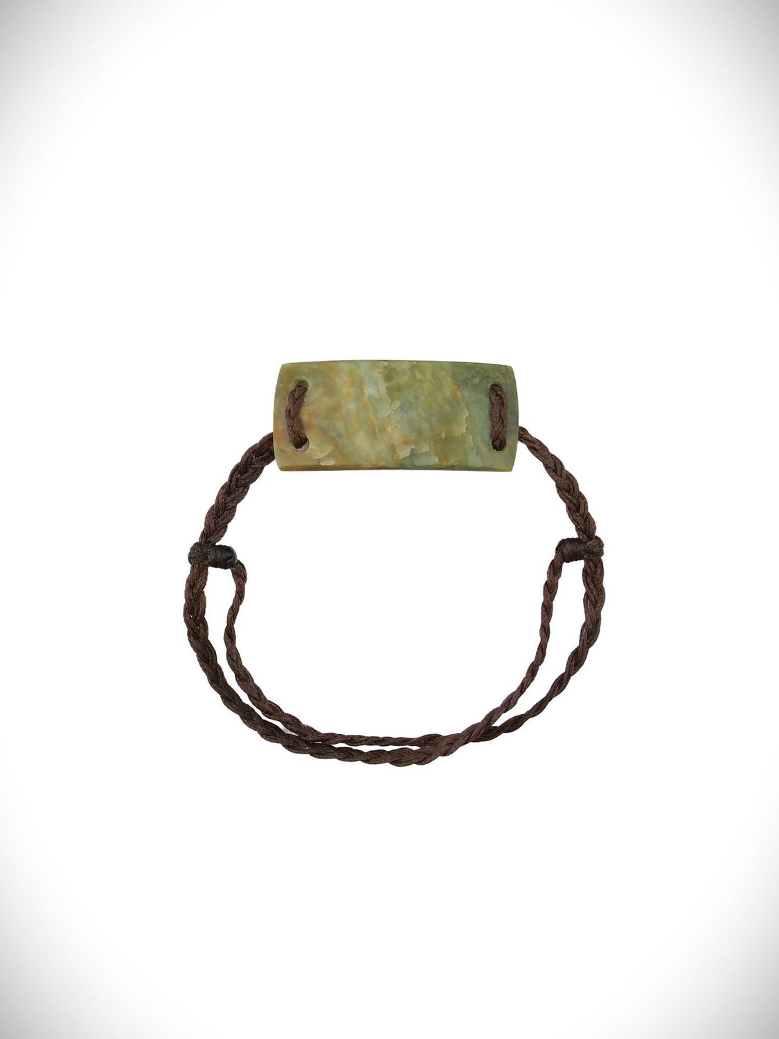 Moko Pounamu Adjustable Bracelet NZ Genuine Raukaraka Greenstone 18547