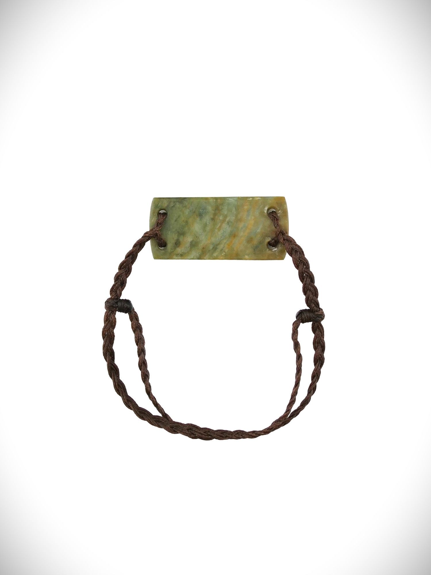 Moko Pounamu Adjustable Bracelet NZ Genuine Raukaraka Greenstone 18547